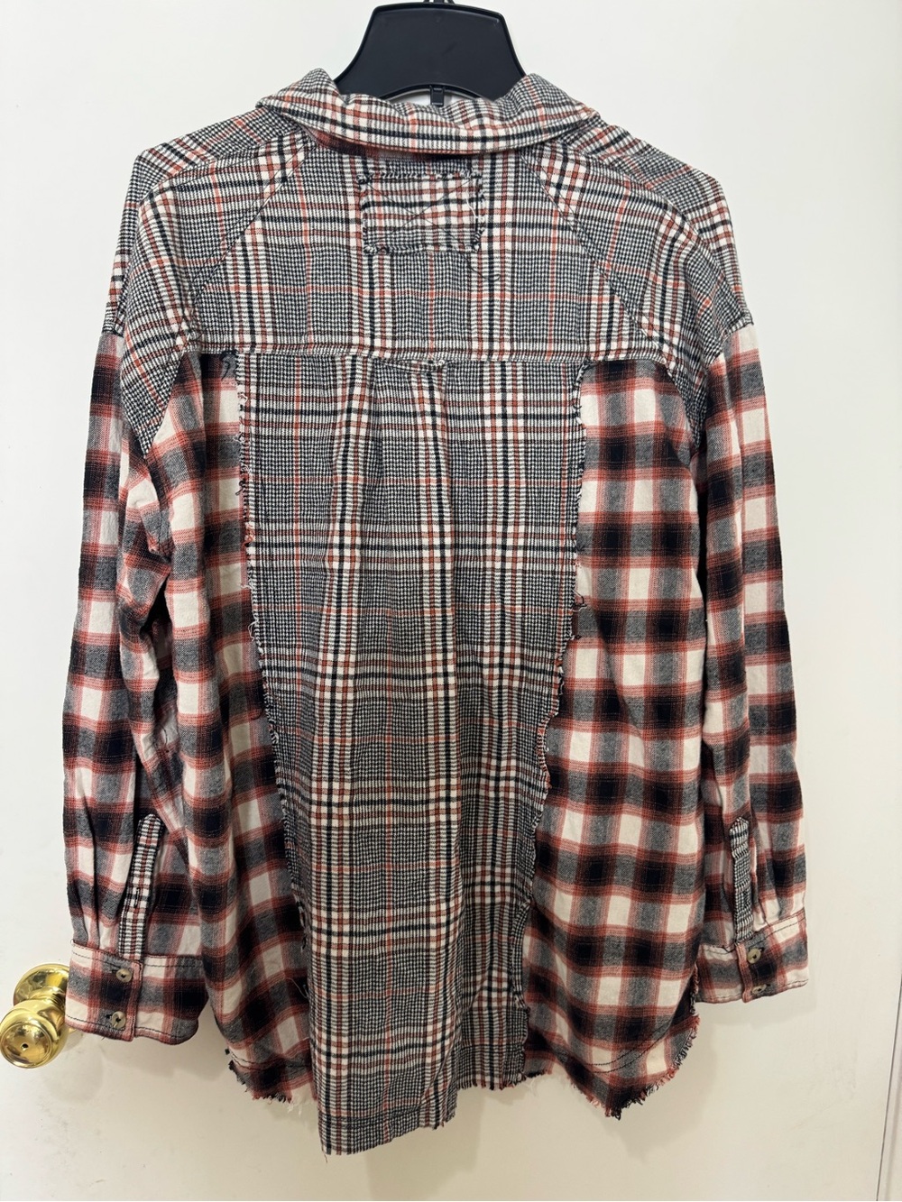 Free People Wildfire Plaid Top - Picture 6 of 8